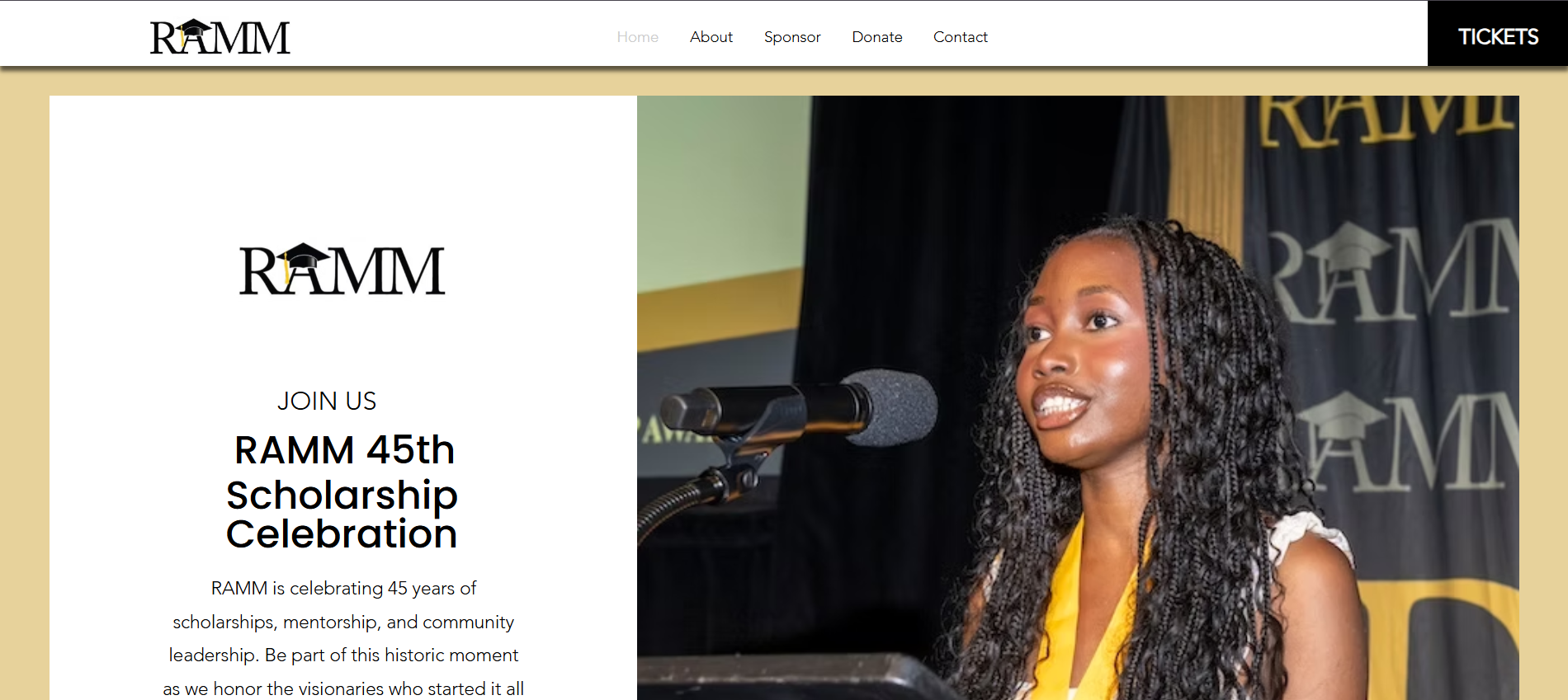 RAMM Scholarship Program screenshot